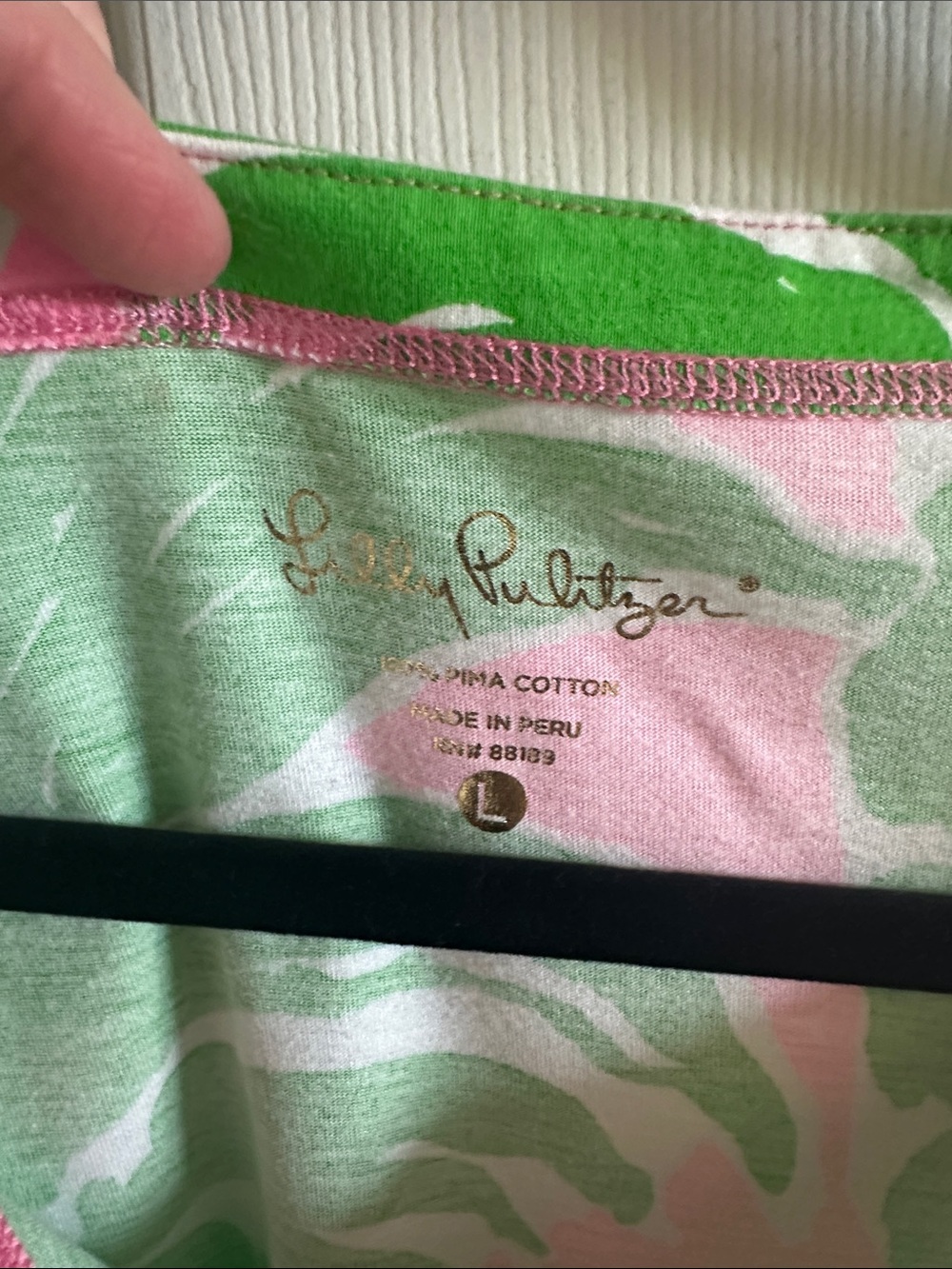 Lilly Pulitzer Pink and Green Pineapple Print Shift Dress - Picture 3 of 4